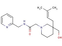 2-[3-(hydroxymethyl)-3-(3-methyl-2-buten-1-yl)-1-piperidinyl]-N-(2-pyridinylmethyl)acetamide