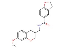 N-[(7-methoxy-3,4-dihydro-2H-chromen-3-yl)methyl]-2,3-dihydro-1-benzofuran-5-carboxamide