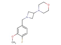 4-[1-(4-fluoro-3-methoxybenzyl)azetidin-3-yl]morpholine