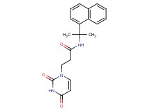 3-(2,4-dioxo-3,4-dihydropyrimidin-1(2H)-yl)-N-[1-methyl-1-(1-naphthyl)ethyl]propanamide
