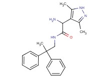 2-amino-2-(3,5-dimethyl-1H-pyrazol-4-yl)-N-(2,2-diphenylpropyl)acetamide