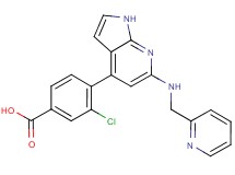 3-chloro-4-{6-[(pyridin-2-ylmethyl)amino]-1H-pyrrolo[2,3-b]pyridin-4-yl}benzoic acid