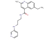 6-ethyl-2-methyl-N-[3-(3-pyridinylamino)propyl]-4-quinolinecarboxamide