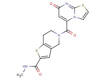 N-methyl-5-[(7-oxo-7H-[1,3]thiazolo[3,2-a]pyrimidin-5-yl)carbonyl]-4,5,6,7-tetrahydrothieno[3,2-c]pyridine-2-carboxamide