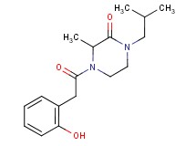 4-[(2-hydroxyphenyl)acetyl]-1-isobutyl-3-methyl-2-piperazinone