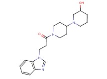 1'-[3-(1H-benzimidazol-1-yl)propanoyl]-1,4'-bipiperidin-3-ol
