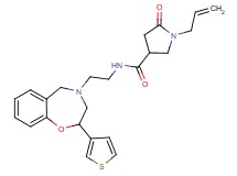 1-allyl-5-oxo-N-{2-[2-(3-thienyl)-2,3-dihydro-1,4-benzoxazepin-4(5H)-yl]ethyl}-3-pyrrolidinecarboxamide