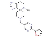 1'-{[2-(2-furyl)pyrimidin-5-yl]methyl}-5-methyl-1,5,6,7-tetrahydrospiro[imidazo[4,5-c]pyridine-4,4'-piperidine]