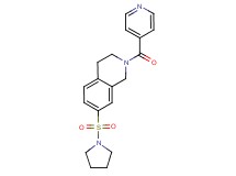 2-isonicotinoyl-7-(pyrrolidin-1-ylsulfonyl)-1,2,3,4-tetrahydroisoquinoline