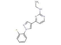 N-ethyl-4-[1-(2-fluorophenyl)-1H-pyrazol-4-yl]pyrimidin-2-amine