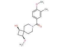 (1R*,3S*)-3-methoxy-7-(4-methoxy-3-methylbenzoyl)-7-azaspiro[3.5]nonan-1-ol