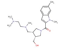 {(3R*,4R*)-4-{[[2-(dimethylamino)ethyl](methyl)amino]methyl}-1-[(1,6-dimethyl-1H-indol-2-yl)carbonyl]pyrrolidin-3-yl}methanol