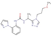 N-{1-[4-(3-methoxypropyl)-4H-1,2,4-triazol-3-yl]ethyl}-N'-[2-(1H-pyrazol-1-yl)phenyl]urea