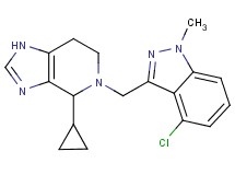 5-[(4-chloro-1-methyl-1H-indazol-3-yl)methyl]-4-cyclopropyl-4,5,6,7-tetrahydro-1H-imidazo[4,5-c]pyridine