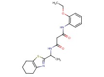 N-(2-ethoxyphenyl)-N'-[1-(4,5,6,7-tetrahydro-1,3-benzothiazol-2-yl)ethyl]malonamide