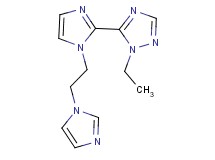 1-ethyl-5-{1-[2-(1H-imidazol-1-yl)ethyl]-1H-imidazol-2-yl}-1H-1,2,4-triazole