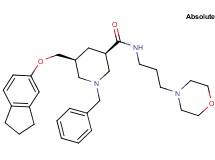 (3R,5S)-1-benzyl-5-[(2,3-dihydro-1H-inden-5-yloxy)methyl]-N-[3-(4-morpholinyl)propyl]-3-piperidinecarboxamide