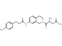 N-[2-(2-methyl-4-oxopentanoyl)-1,2,3,4-tetrahydro-7-isoquinolinyl]-3-(4-methylphenyl)propanamide