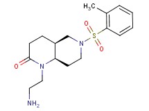rel-(4aS,8aR)-1-(2-aminoethyl)-6-[(2-methylphenyl)sulfonyl]octahydro-1,6-naphthyridin-2(1H)-one hydrochloride