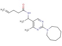 N-{1-[2-(1-azocanyl)-4-methyl-5-pyrimidinyl]ethyl}-4-pentenamide