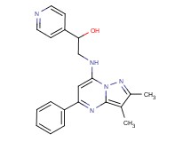 2-[(2,3-dimethyl-5-phenylpyrazolo[1,5-a]pyrimidin-7-yl)amino]-1-(4-pyridinyl)ethanol