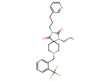 1-ethyl-3-[3-(3-pyridinyl)propyl]-8-[2-(trifluoromethyl)benzyl]-1,3,8-triazaspiro[4.5]decane-2,4-dione