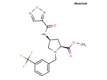 methyl (4S)-4-[(1,2,5-thiadiazol-3-ylcarbonyl)amino]-1-[3-(trifluoromethyl)benzyl]-L-prolinate