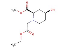 methyl (2R*,4S*)-1-(2-ethoxy-2-oxoethyl)-4-hydroxypiperidine-2-carboxylate