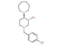 (3R*,4R*)-4-(1-azepanyl)-1-(4-hydroxybenzyl)-3-piperidinol