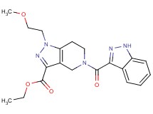 ethyl 5-(1H-indazol-3-ylcarbonyl)-1-(2-methoxyethyl)-4,5,6,7-tetrahydro-1H-pyrazolo[4,3-c]pyridine-3-carboxylate