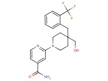 2-{4-(hydroxymethyl)-4-[2-(trifluoromethyl)benzyl]piperidin-1-yl}isonicotinamide