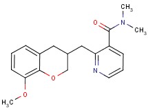 2-[(8-methoxy-3,4-dihydro-2H-chromen-3-yl)methyl]-N,N-dimethylnicotinamide