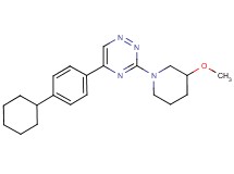 5-(4-cyclohexylphenyl)-3-(3-methoxy-1-piperidinyl)-1,2,4-triazine