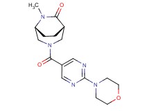 (1S*,5R*)-6-methyl-3-[(2-morpholin-4-ylpyrimidin-5-yl)carbonyl]-3,6-diazabicyclo[3.2.2]nonan-7-one