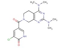 5-{[2,4-bis(dimethylamino)-5,8-dihydropyrido[3,4-d]pyrimidin-7(6H)-yl]carbonyl}-3-chloropyridin-2(1H)-one