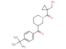 (4-tert-butylphenyl)(1-{[1-(hydroxymethyl)cyclopropyl]carbonyl}piperidin-3-yl)methanone