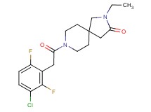 8-[(3-chloro-2,6-difluorophenyl)acetyl]-2-ethyl-2,8-diazaspiro[4.5]decan-3-one