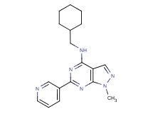 N-(cyclohexylmethyl)-1-methyl-6-(3-pyridinyl)-1H-pyrazolo[3,4-d]pyrimidin-4-amine