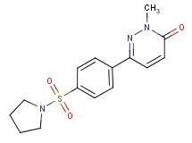 2-methyl-6-[4-(pyrrolidin-1-ylsulfonyl)phenyl]pyridazin-3(2H)-one