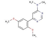 6-(2,5-dimethoxyphenyl)-N,N-dimethylpyrimidin-4-amine