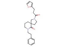2-[3-(2-furyl)propanoyl]-7-(2-phenylethyl)-2,7-diazaspiro[4.5]decan-6-one