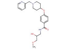 N-(2-hydroxy-3-methoxypropyl)-4-{[1-(2-pyridinylmethyl)-4-piperidinyl]oxy}benzamide