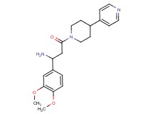 {1-(3,4-dimethoxyphenyl)-3-oxo-3-[4-(4-pyridinyl)-1-piperidinyl]propyl}amine dihydrochloride