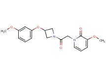 3-methoxy-1-{2-[3-(3-methoxyphenoxy)azetidin-1-yl]-2-oxoethyl}pyridin-2(1H)-one