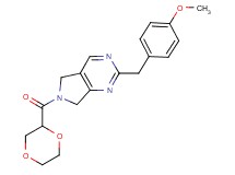 6-(1,4-dioxan-2-ylcarbonyl)-2-(4-methoxybenzyl)-6,7-dihydro-5H-pyrrolo[3,4-d]pyrimidine