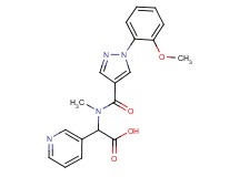 [{[1-(2-methoxyphenyl)-1H-pyrazol-4-yl]carbonyl}(methyl)amino](3-pyridinyl)acetic acid