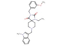 1-ethyl-3-(3-methoxybenzyl)-8-[(1-methyl-1H-indol-3-yl)methyl]-1,3,8-triazaspiro[4.5]decane-2,4-dione