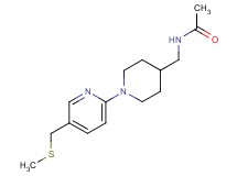 N-[(1-{5-[(methylthio)methyl]-2-pyridinyl}-4-piperidinyl)methyl]acetamide