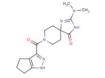 2-(dimethylamino)-8-(1,4,5,6-tetrahydrocyclopenta[c]pyrazol-3-ylcarbonyl)-1,3,8-triazaspiro[4.5]dec-1-en-4-one