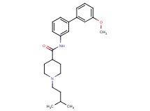N-(3'-methoxy-3-biphenylyl)-1-(3-methylbutyl)-4-piperidinecarboxamide
